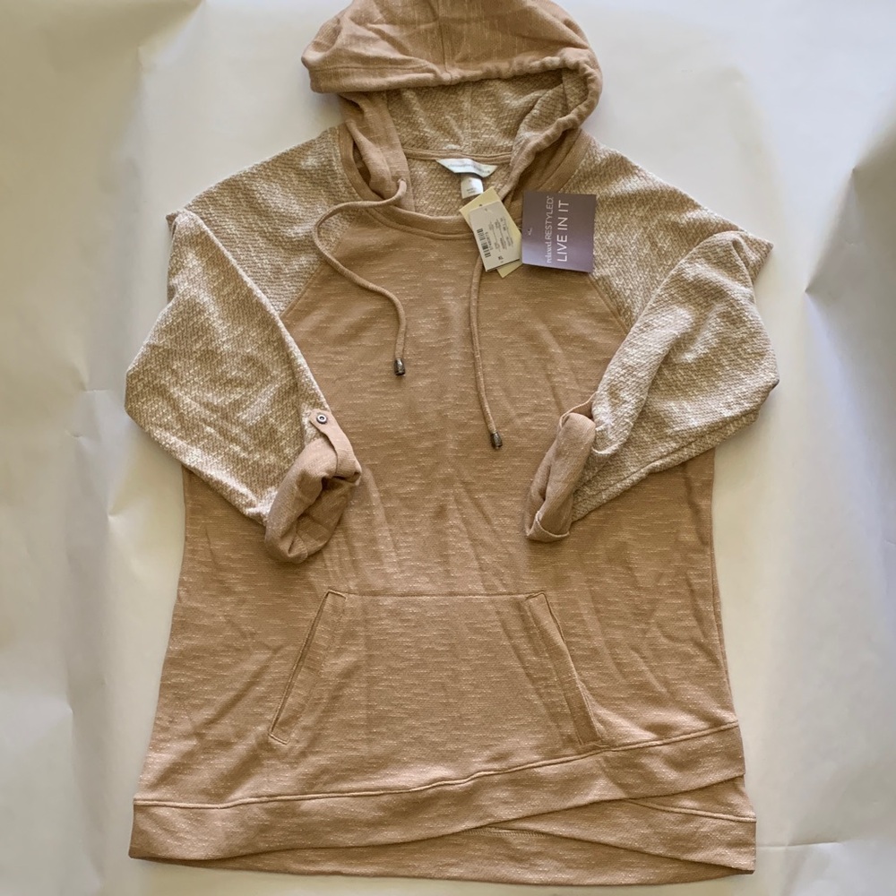 Christopher & Banks Light Brown Hooded Top (272)
